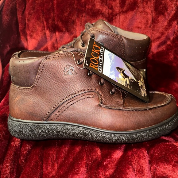 NWT Rocky Boots Size 10.5 M Leather Hiking Work Boots New - Picture 2 of 6